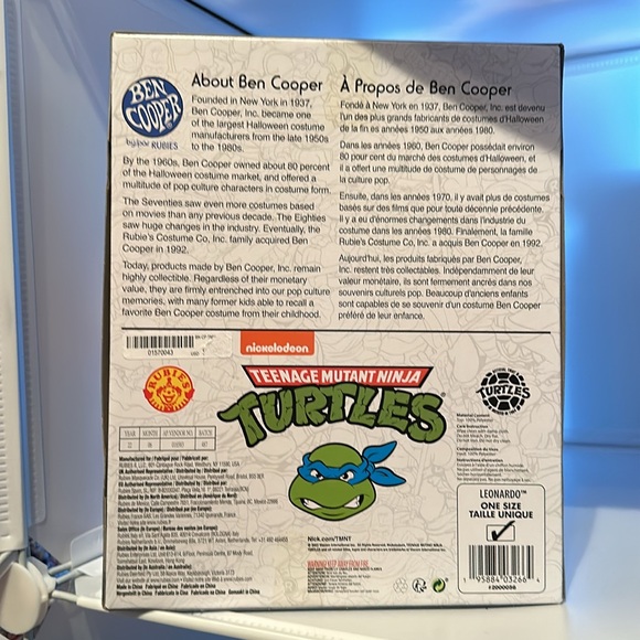 Adult Leonardo Teenage Mutant Ninja Turtles Costume Kit - Ben Cooper - Picture 6 of 6